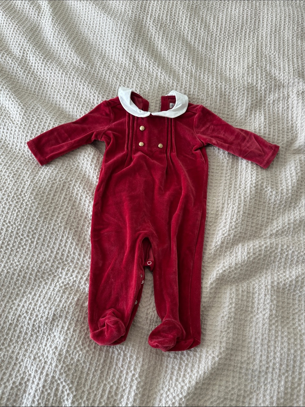 Baby Ralph Lauren Christmas footie jumpsuit